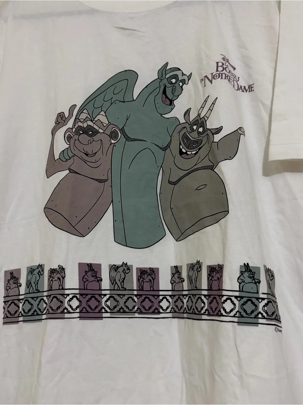 Vintage Disney Hunchback of Notre Dame Le Bossu de Notre-Dame Tee T-Shirt Large